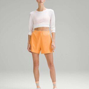 Lululemon License to Train High-Rise Short 4" Mango Dream Size 6 NWT